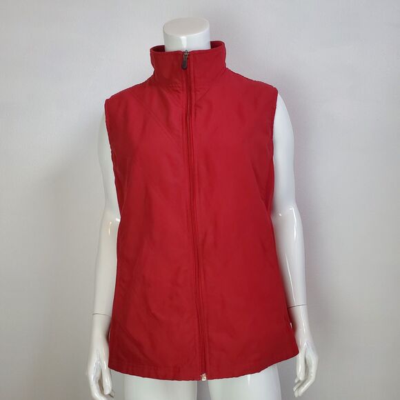 Columbia Plus Size Red Quilted Fleece Vest - Picture 9 of 9